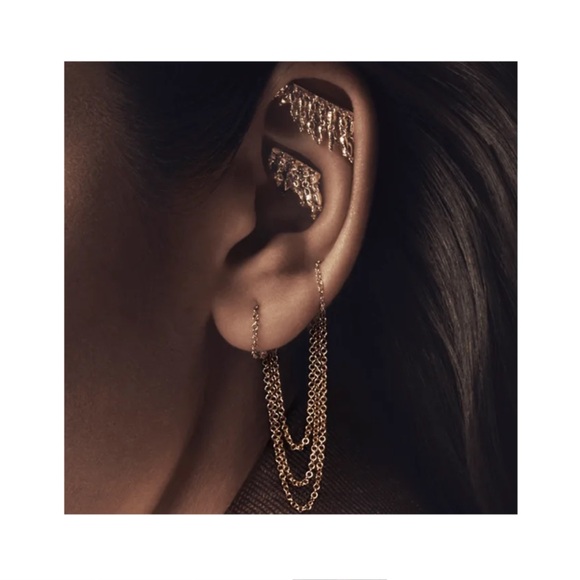 Maria Tash Tassel Bar threaded stud earring - Picture 4 of 12